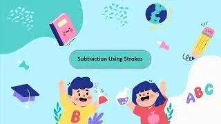 Ch 53 | Brillio Books | Math Level | B | Subtraction Using Strokes |  For children