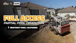 Full Access Partial Pool Demolition in Monterey Park, California