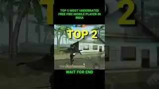 Top 5 Most Underrated Free Fire Mobile Players In India 🇮🇳|Best Free Fire Underrated Players #shorts