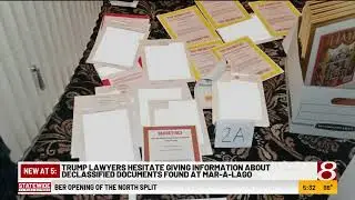 Trump lawyers in court over seized documents