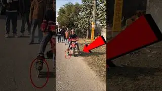 skating pahan kar Chalai Mini dirt bikec#challenge s#tranding #dirtbike #shortvideo #1m