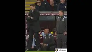 When steven Gerrard was happy to see his players at Aston villa score