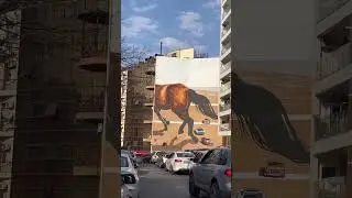 Amazing 3D Graffiti Georgia  #georgia #ytshorts #art #graffiti #artist #streetpainting