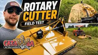 6ft Catawba Rotary Cutter vs Thick Brush & Saplings