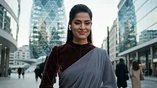 Saree in the Snow | Indian Women Defy London Winter in 100 Stunning Outfits #saree #sareefashion