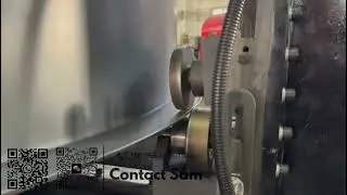 Automatic flanging machine for large axial fan casing forming 