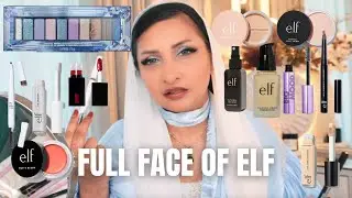 FULL FACE OF ELF COSMETICS | GLAM MAKEUP | NEW FROM ELF 2022 | #simsquad