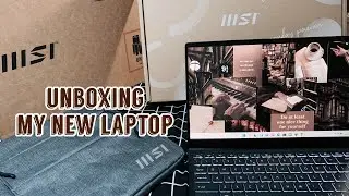 Unboxing my new laptop | MSI Modern 14