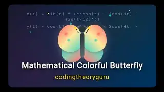 Mathematical Butterfly in JavaScript | Code Visualization | Coding Tutorial