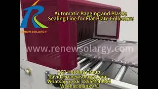 Perfect Seals Every Time! Automatic Bagging Line for Solar Flat Plate Collectors Factory Essential