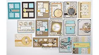 Scrapping for Less - Crisp Autumn Air - 30 cards from one 6x6 paper pad