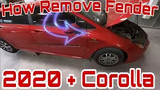 2020 COROLLA COMO REMOVER FENDER, LAMPARA, SPOILER