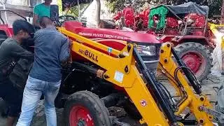 Loader Machine Fitting ||Bull Machine Fitting On Mahindra Yuvo Tech Plus 275 Di