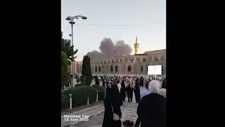 Black smoke rising in Iranian city of Mashhad after Israel strike