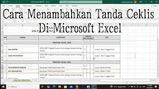 Cara Membuat Ceklis di Microsoft Excel | Dijamin 100% Berhasil