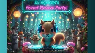 DJ Squirrel&rsquo;s Forest Groove Party | Cute Baby Squirrel Video in HD 🌲🎵📜