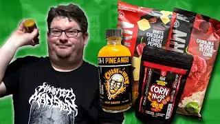 BLAZING FOODS SPICY MUNCHIES & JOHNNY SCOVILLE'S CTH-1 PINEANGO HOT SAUCE | MEP tries