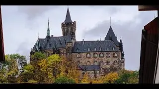 Tour of Wernigerode Castle Harz Wernigerode Castle view of the city Germany Saxony Anhalt