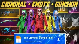 ALL TOP CRIMINAL BUNDLE GLITCH❗ALL EMOTES AND GUNSKINS❗MEDIAFIRE LINK❗NO BAN❗NO MATCHMAKING PROBLEM
