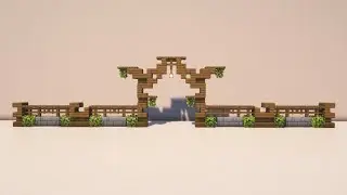 Minecraft: How to Build a Base Wall / Fence Design with Gate | Tutorial