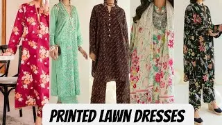 Printed lawn dress designs 2023|daily wear lawn dresses|simple lawn dresses