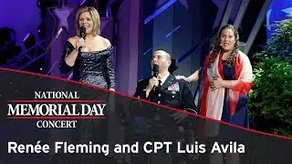 Ren&eacute;e Fleming & Captain Luis Avila performing on the 2017 National Memorial Day Concert