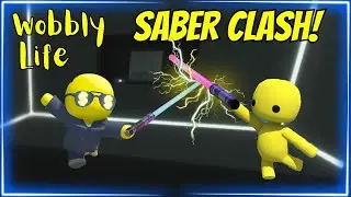 Hilarious Lightsaber Chaos &ndash; Wobbly Life Arcade Battles!