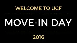 UCF Move-In Day 2016
