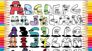 Alphabet lore but they’re Beaten Coloring page / Raven & Kreyn - So Happy [NCS]