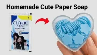 Paper Soap Making At Home 🛀paper soap/how to make paper soap at home/easy homemade paper soap