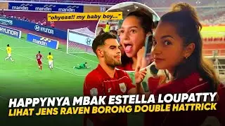 Estella PACAR Jens Raven, Borong 6 Gol Lgsg !! Reaksi Estella Loupatty Lihat Raven Bantai Brunei 
