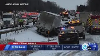 I-81 crash near LaFayette weigh station shuts down interstate