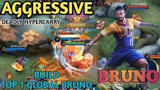 Aggressive gameplay Bruno Hyper Carry - Build Top 1 Global Bruno mlbb. #mlbb #bruno #hypercarry
