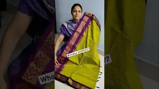 Premium Checked Silk Cotton Gold zari #saree #sarees #sareelove #sareefashion #sareestyle #chennai