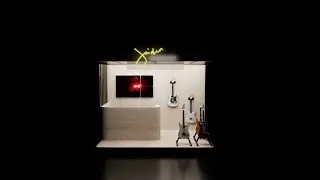 Electric Guitar Kiosk (3D Model) || Pau Chavez