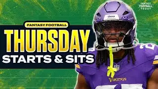 Start or Sit? Mason, Gadsden, Wentz, Vidal & More! | Thursday Night Football Week 8 Fantasy Advice