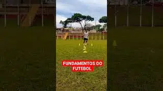 FUNDAMENTOS DO FUTEBOL - CONDU&Ccedil;&Atilde;O DE BOLA ENTRE OS CONES ⚽🏃💪⚽🏃💪 #treino #futebol #agility #soccer