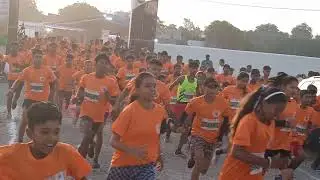 सतना हाफ मैराथन में  5 किलोमीटर रेस में  2500 धावक दौड़े 🔥#running#viral#video#trending