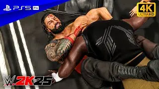 WWE 2K25 - Roman Reigns vs. Omos, Braun Strowman, | Handicap Match | PS5&trade; Pro [4K60]