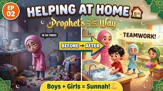 Helping at Home 🏠 | Boys Can Help Too! | Prophet Muhammad ﷺ Stories EP02 | Islamic Kids