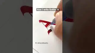 How to write in Gothic - &lsquo;A&rsquo;