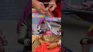 The process of kantha stitching by our talented rural women artisans