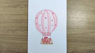 easy watercolor hot air balloon on paper step by step 