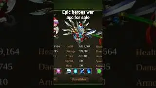 epic heroes war account for sale. comment for details👇