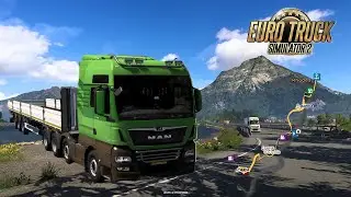 Eurotruck Simulator 2 I MAN TGX Euro 6 I moving empty trailer to Rhodas I ets 2