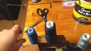 Singer 246-3 Serger with DIY Thread Stand