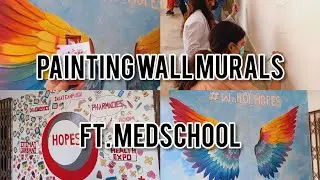 PAINTING MURALS - WALL ART AT MEDSCHOOL // KMDC // WALL OF HOPES