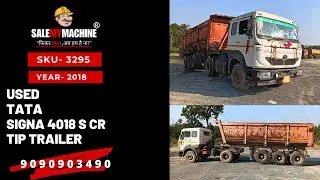 USED TATA 18 WHEELER TIP TRAILER FOR SALE l USED CONSTRUCTION EQUIPMENT FOR SALE l SALEMYMACHINE