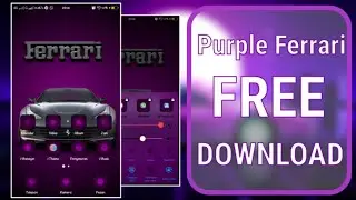 Purple Ferrari Theme free download for VIVO - Newbee Official