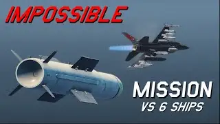 DCS World: Our IMPOSSIBLE Anti-Ship Mission (F-16 & F-18 SAM Evasion vs. 6 Destroyers)